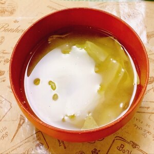 春キャベツ＊新玉ねぎのお味噌汁！